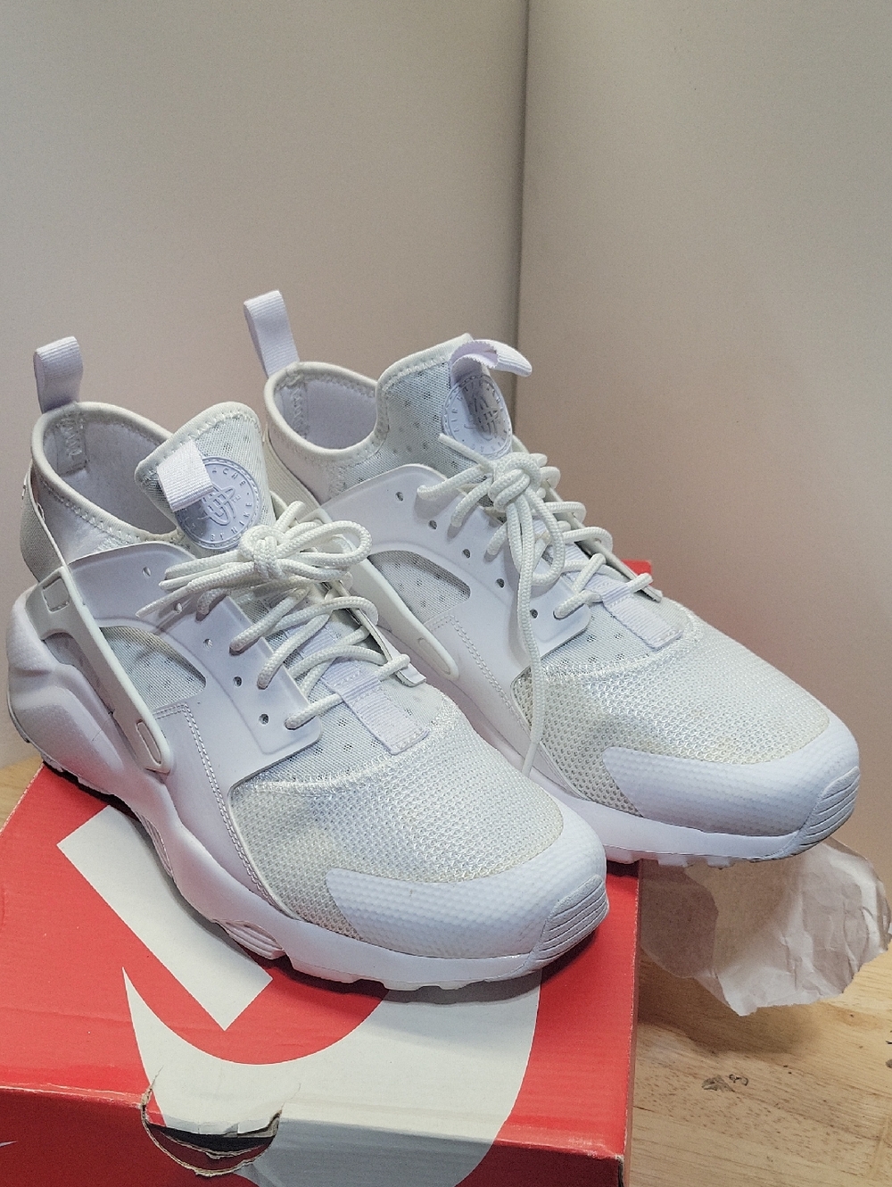 Nike Air Huarache Run Ultra White White Size 9